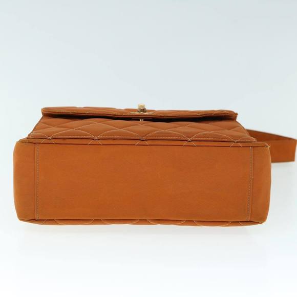 CHANEL Matelasse Shoulder Bag Nylon Brown CC Auth 60924A - Picture 5 of 16